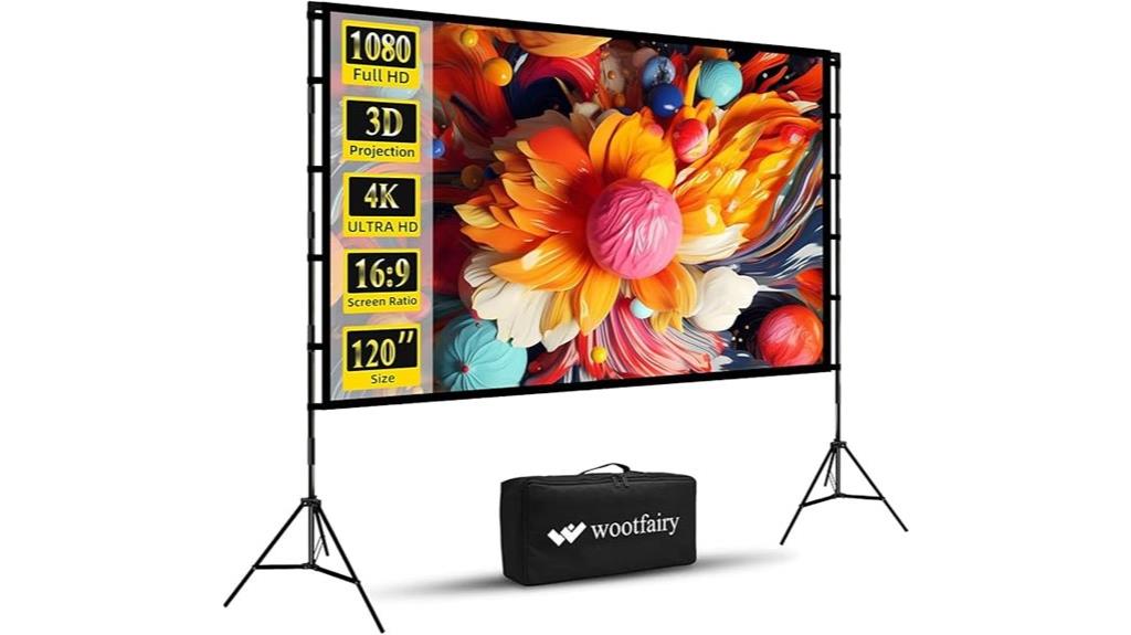 120 inch foldable projector screen