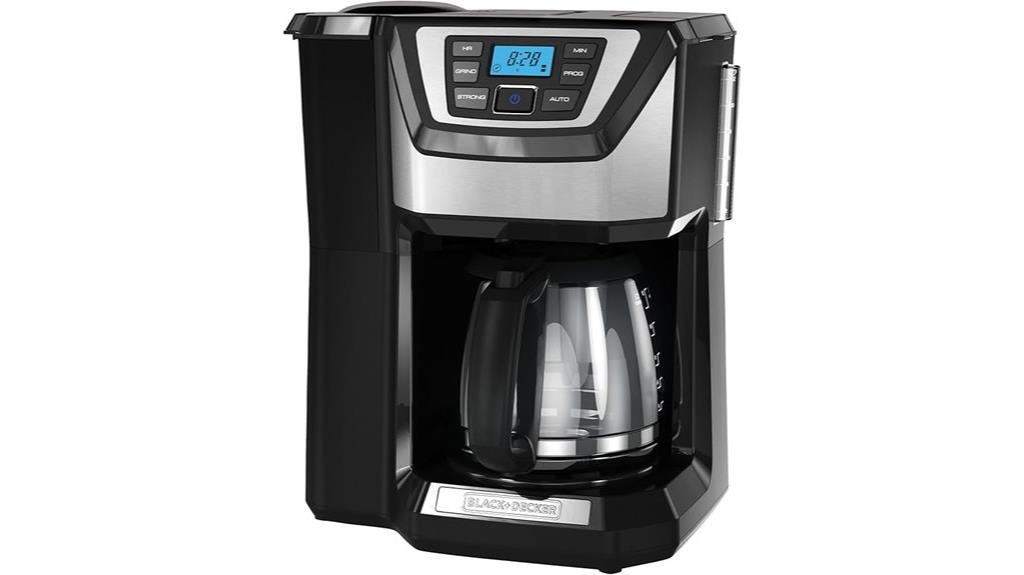 12 cup grind brew coffee maker
