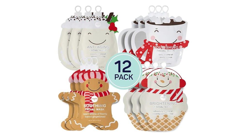 12 pack facial mask set