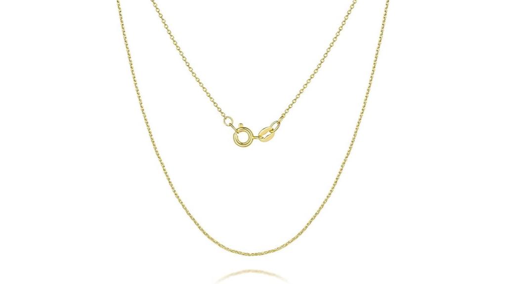 14k gold unisex chain