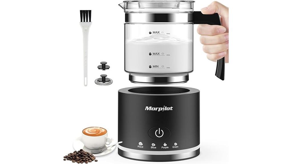 16 9oz milk frother steamer