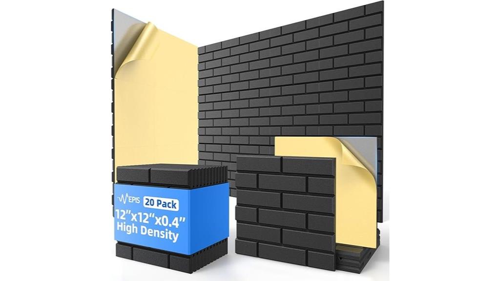 20 pack soundproof panels