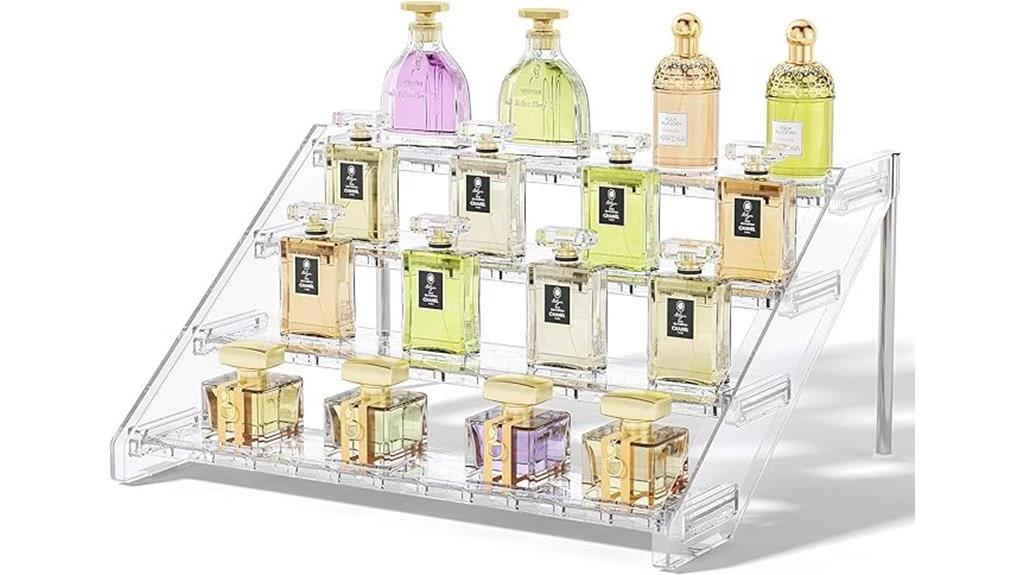 4 tier cologne display shelf