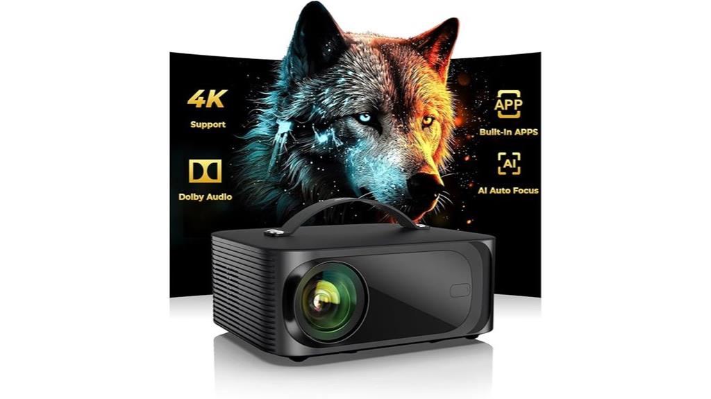 4k wi fi bluetooth projector