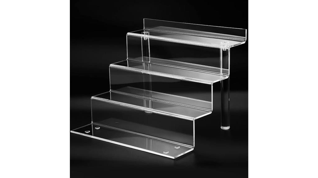 9 inch acrylic perfume shelf