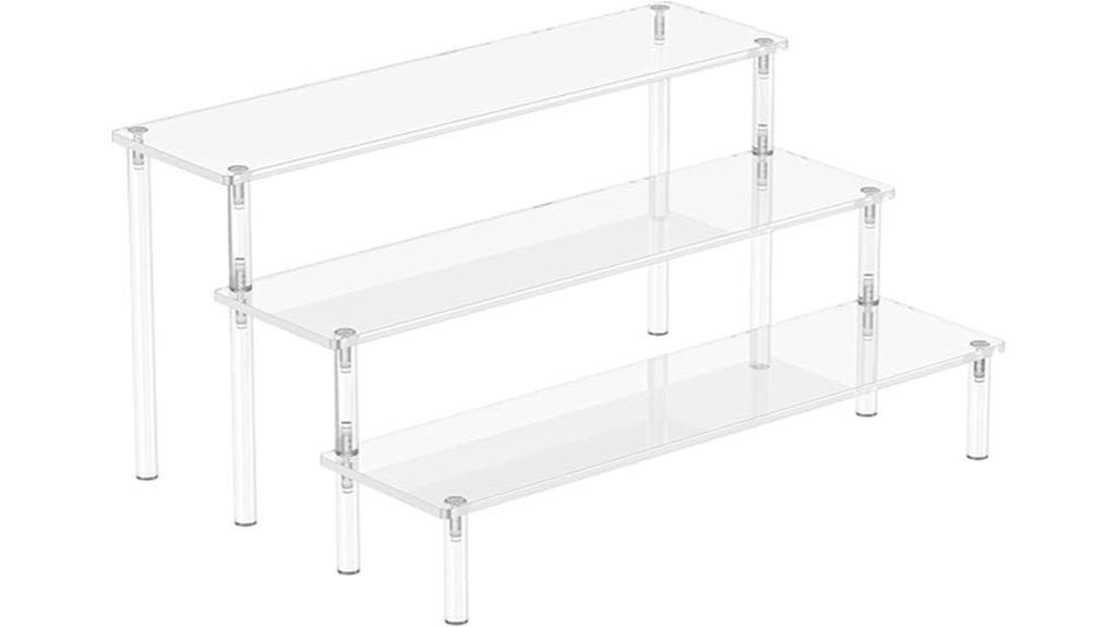 acrylic 3 tier perfume organizer