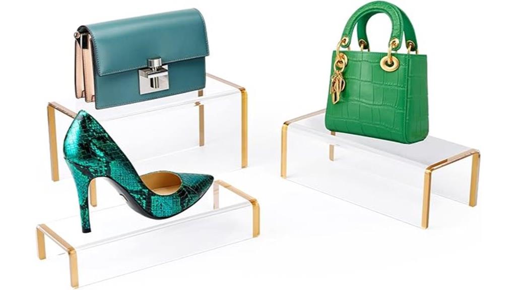 acrylic purse display risers