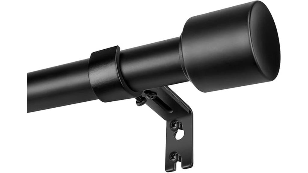 adjustable matte black rods