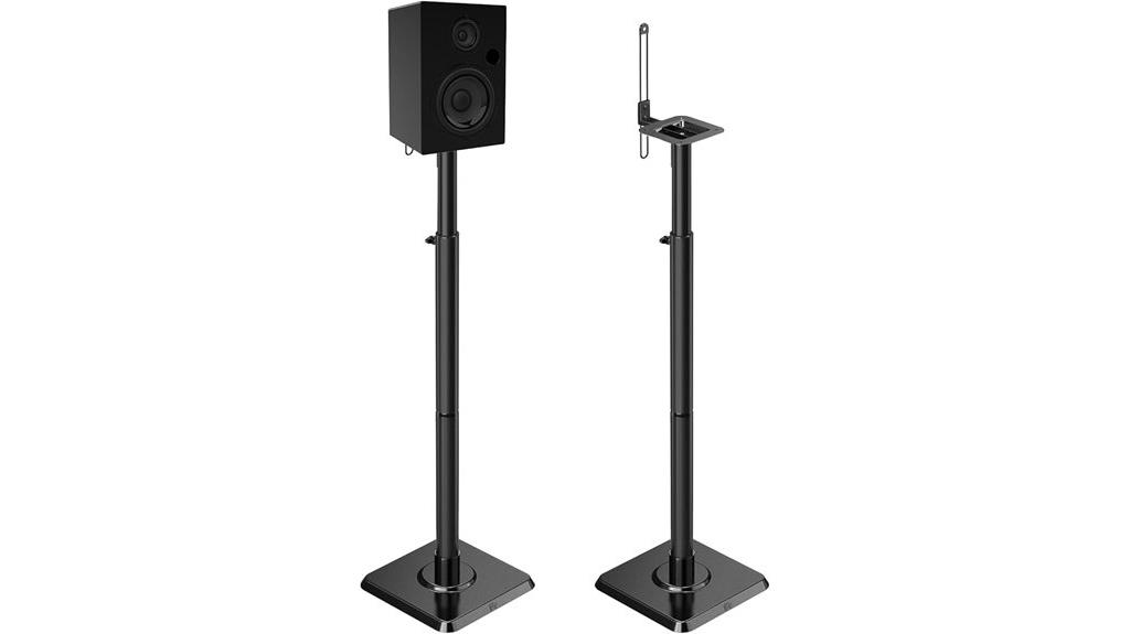 adjustable steel speaker stands