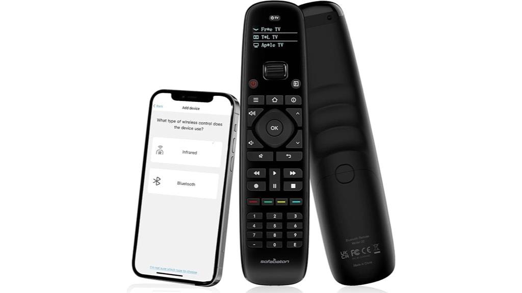 backlit universal remote control
