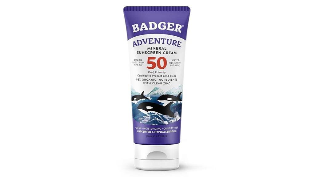 badger spf 50 zinc oxide