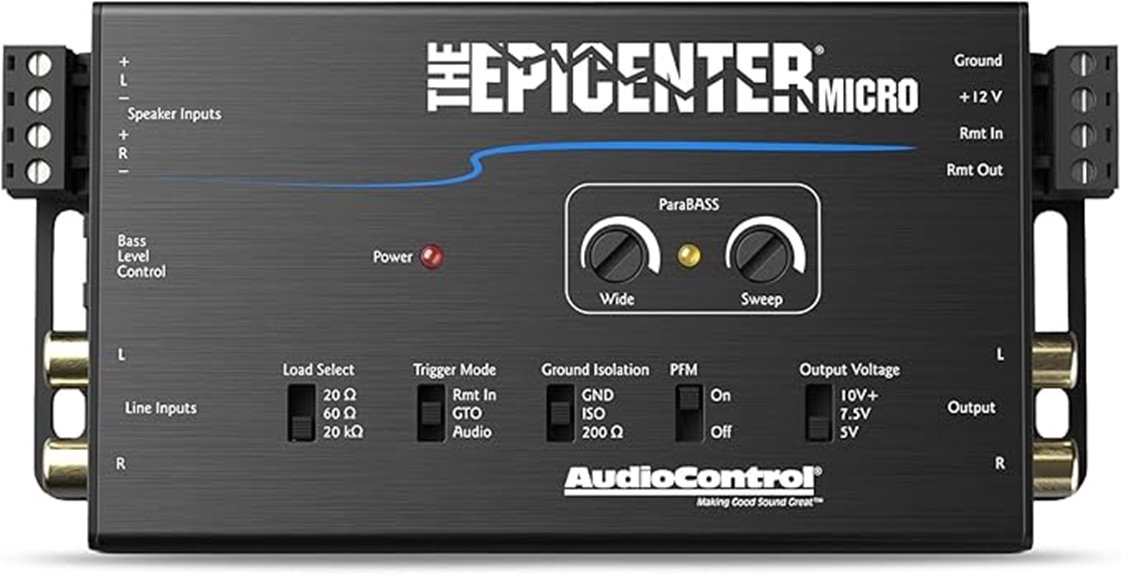 bass processor with line converter