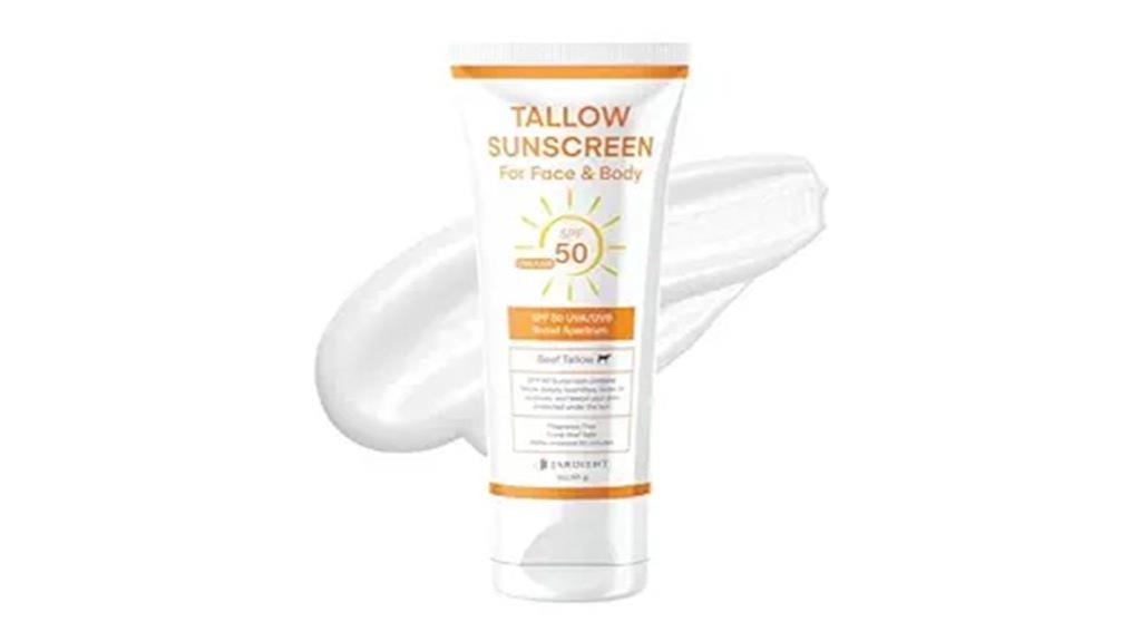 beef tallow sunscreen spf