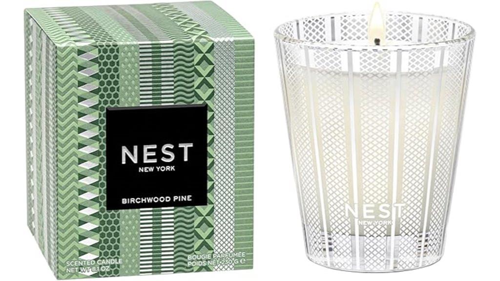 birchwood pine christmas candle