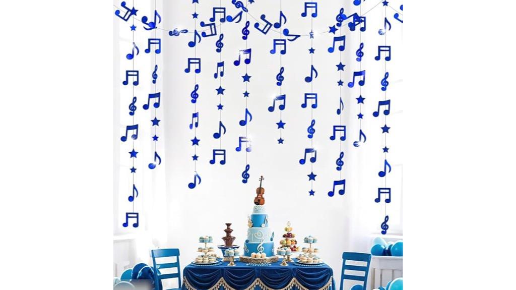 blue garland for parties