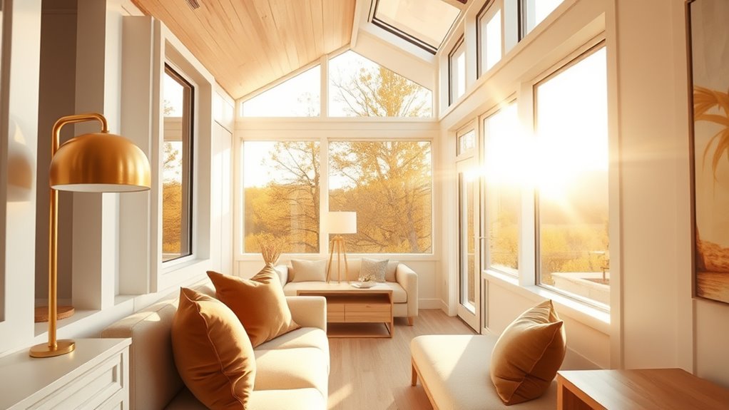 bright airy reflective decor