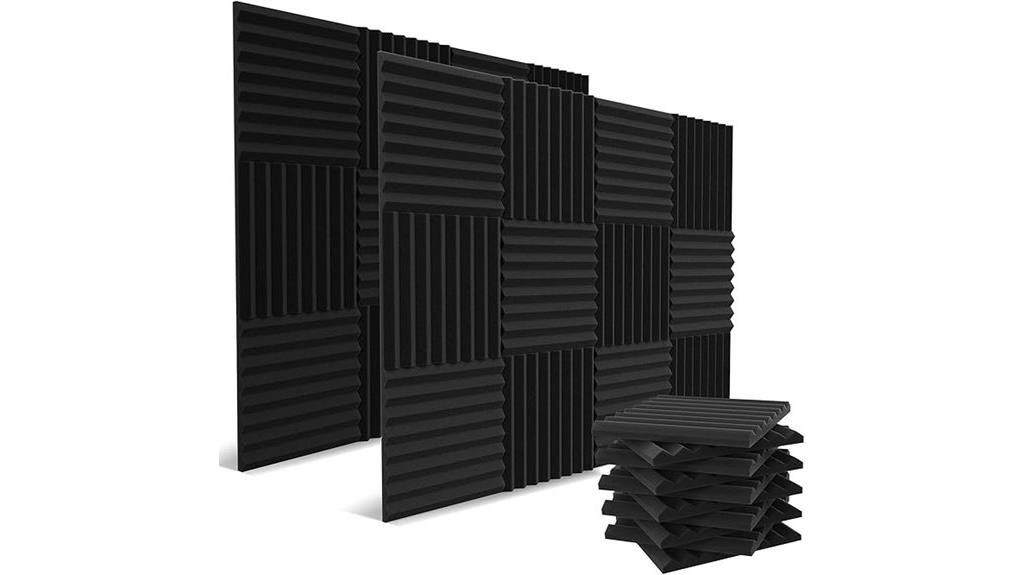 charcoal wedge soundproof panels