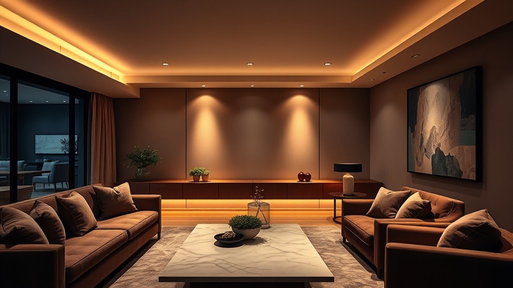 combine lighting for ambiance