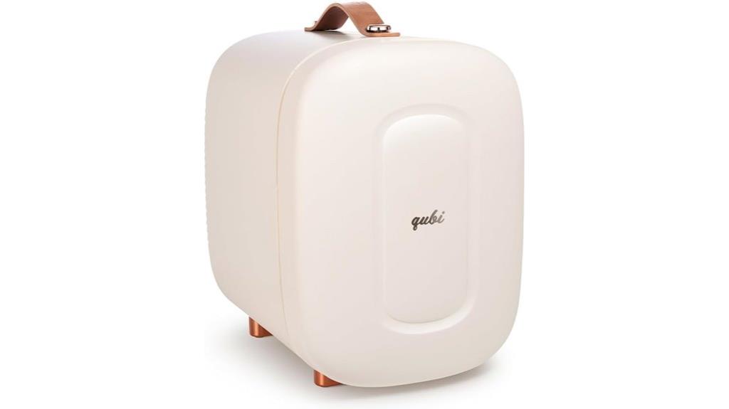 compact cream white cooler
