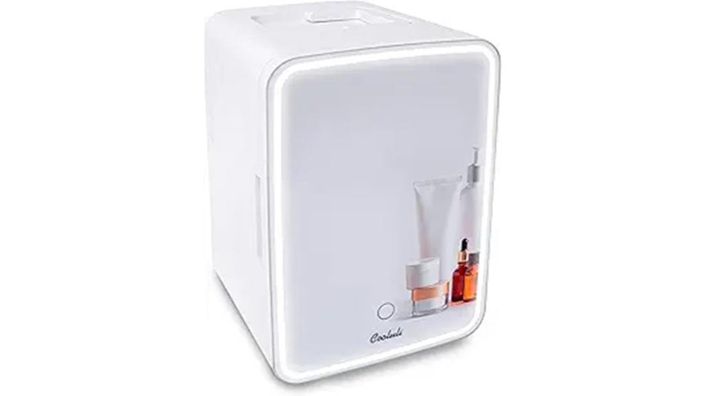 compact skincare mini fridge