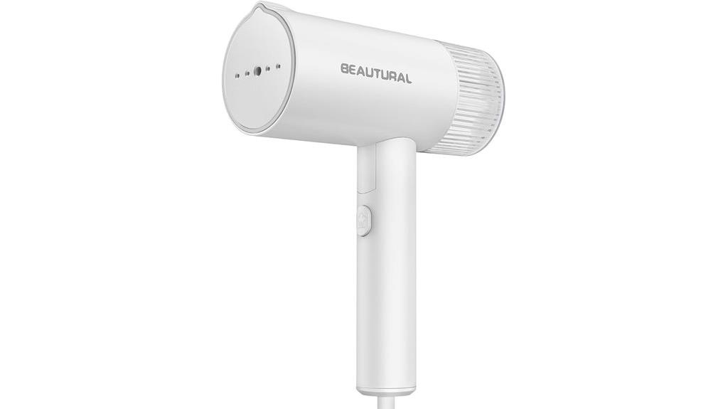 compact travel clothes steamer