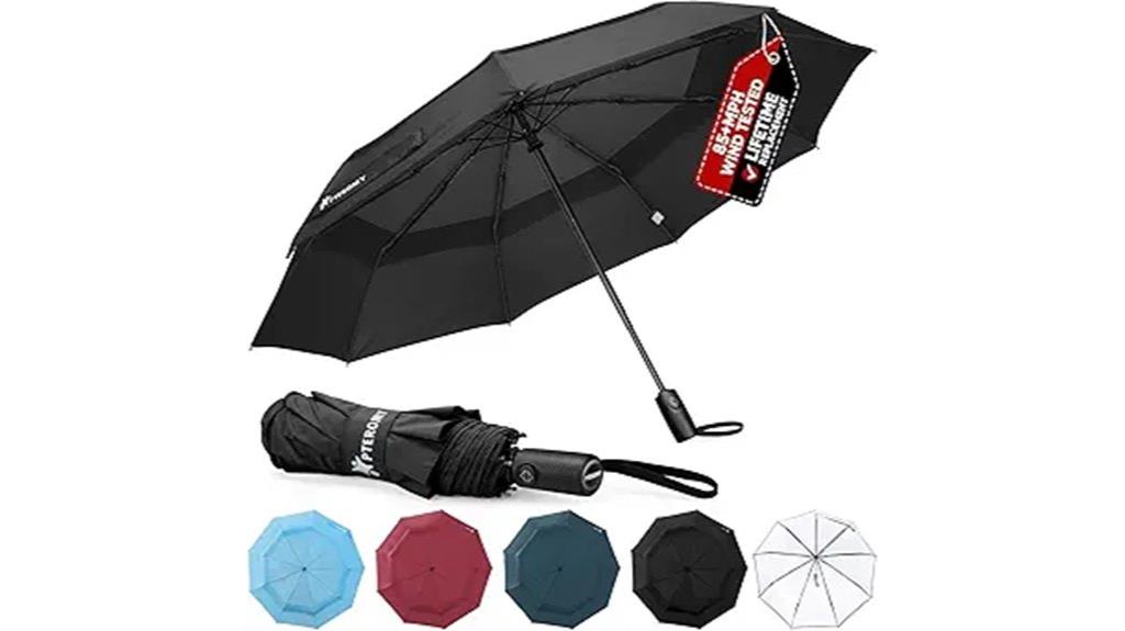 compact windproof travel umbrella