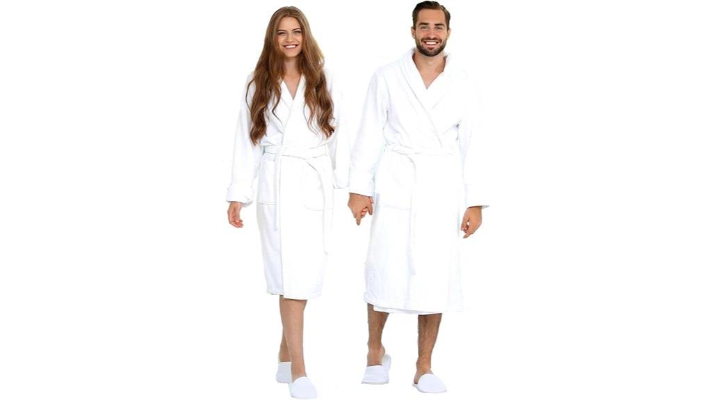 cotton terry bathrobe set