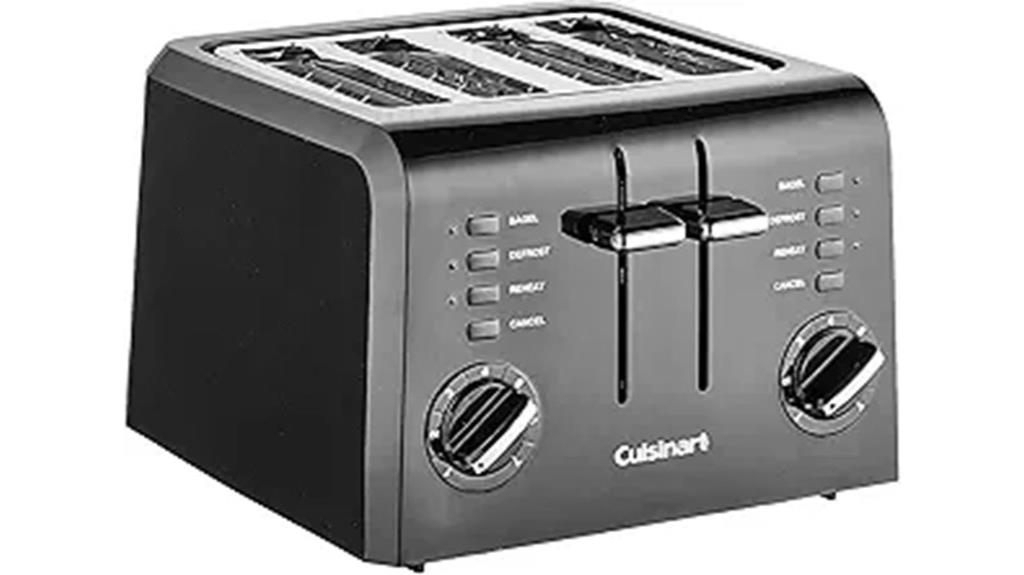 cuisinart compact plastic toaster