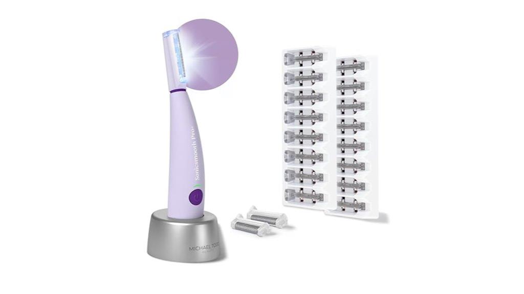 dermaplane razor system with blades