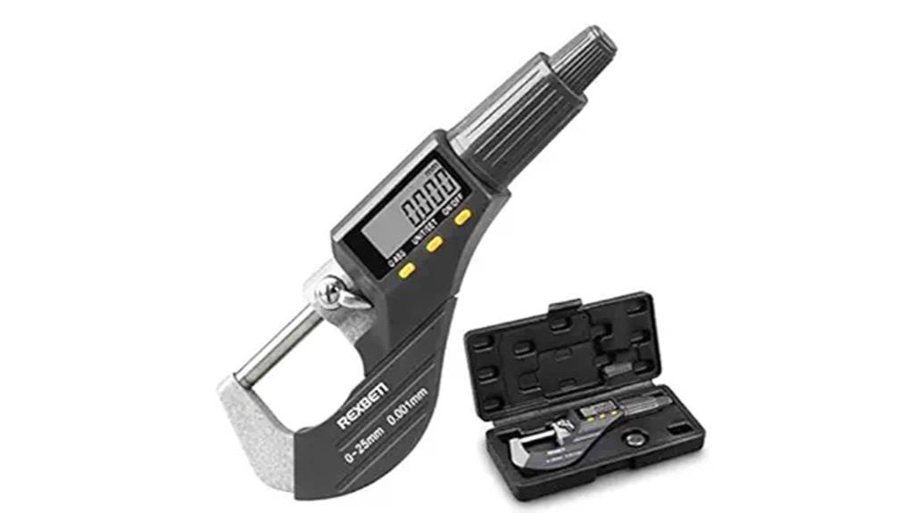 digital inch metric micrometer