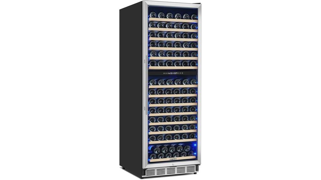 dual zone 175 bottle capacity