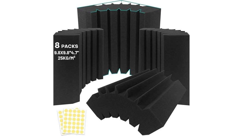 eight foam bass traps