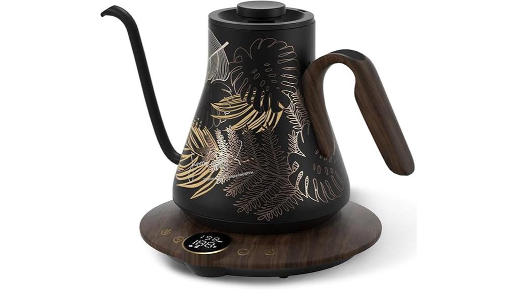 electric kettle with controls