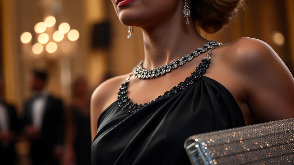 elegant attire and accessories