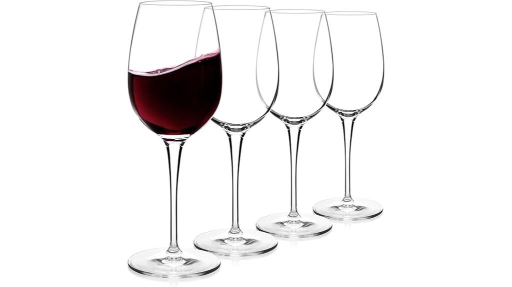 elegant bordeaux wine glasses