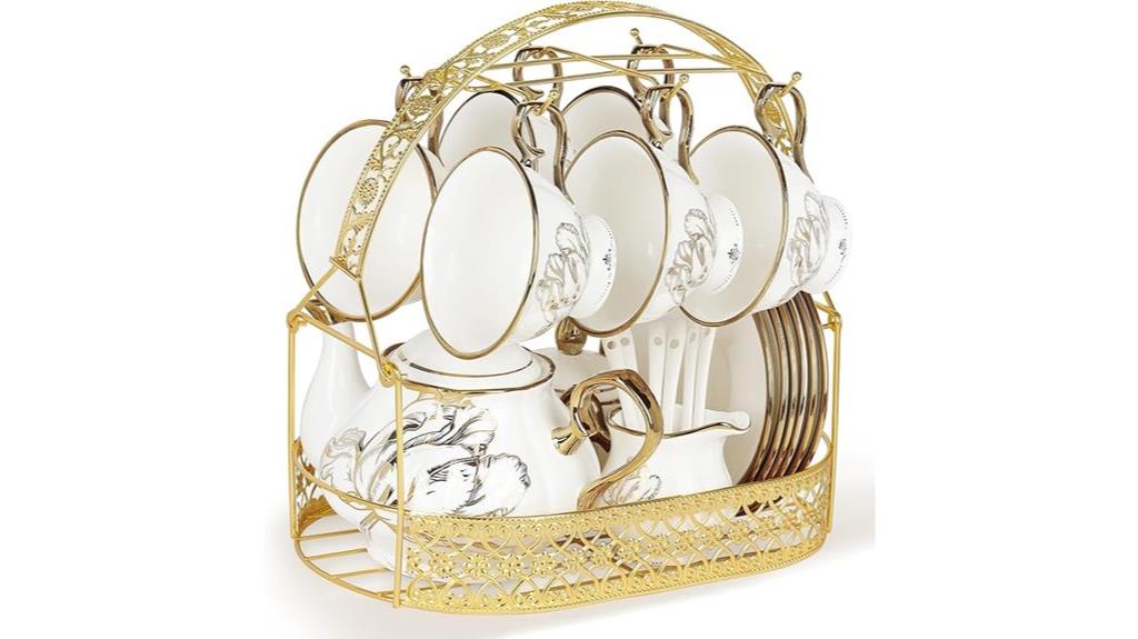 elegant british porcelain set