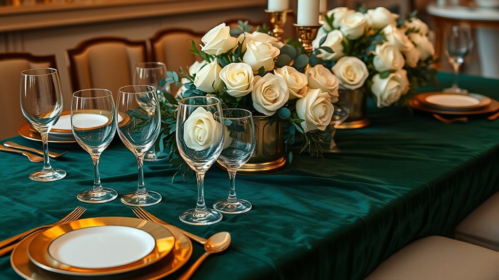 elegant cohesive table decor