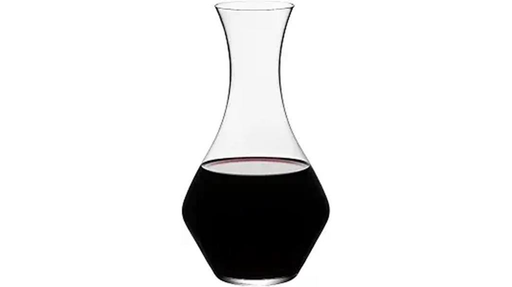 elegant red wine decanter