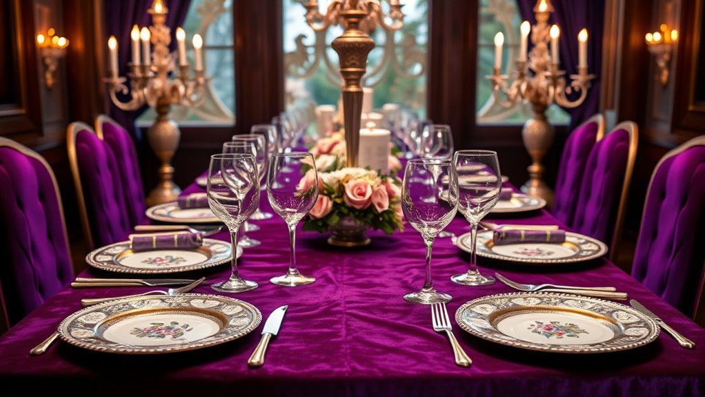 elegant silverware enhances dining