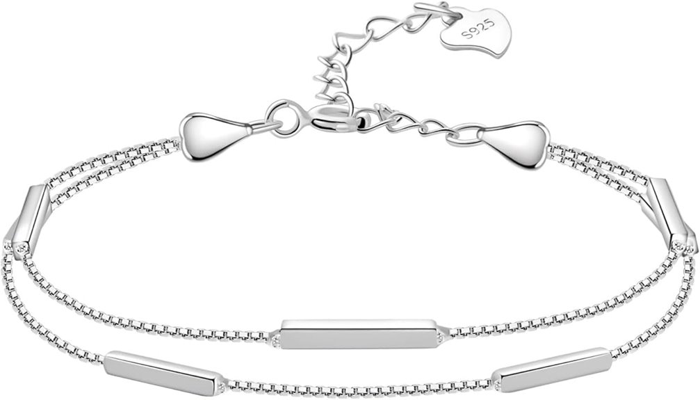 elegant sterling silver bracelet