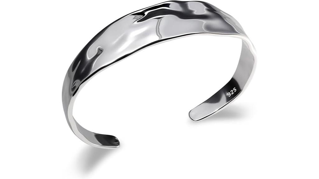 elegant sterling silver cuff
