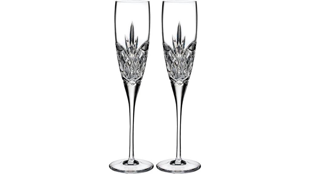 elegant waterford flute set