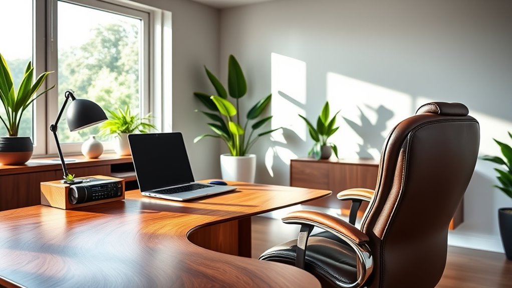 ergonomic aesthetic productive workspace