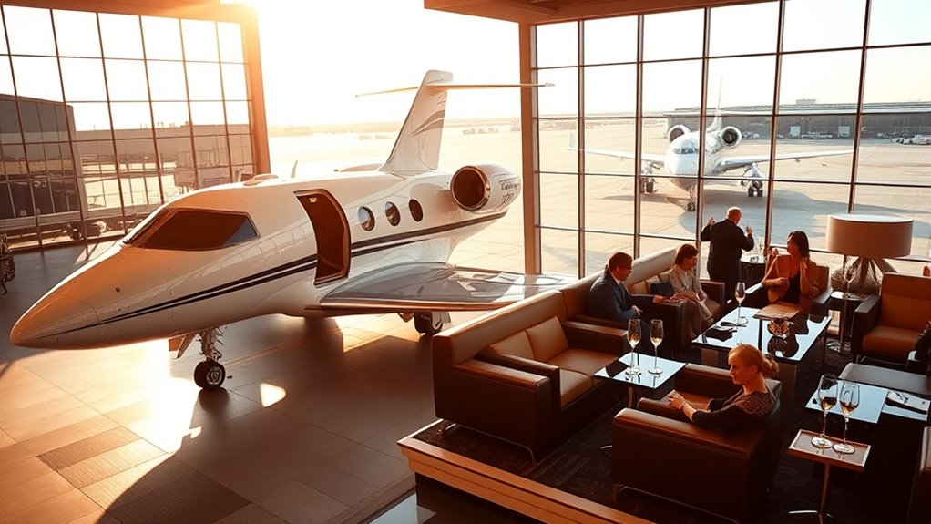 exclusive airport access and amenities