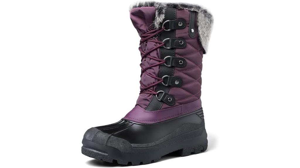 faux fur waterproof boots