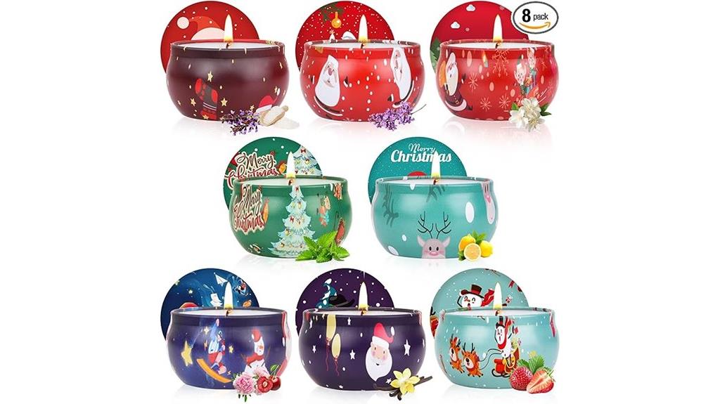 festive holiday candle collection