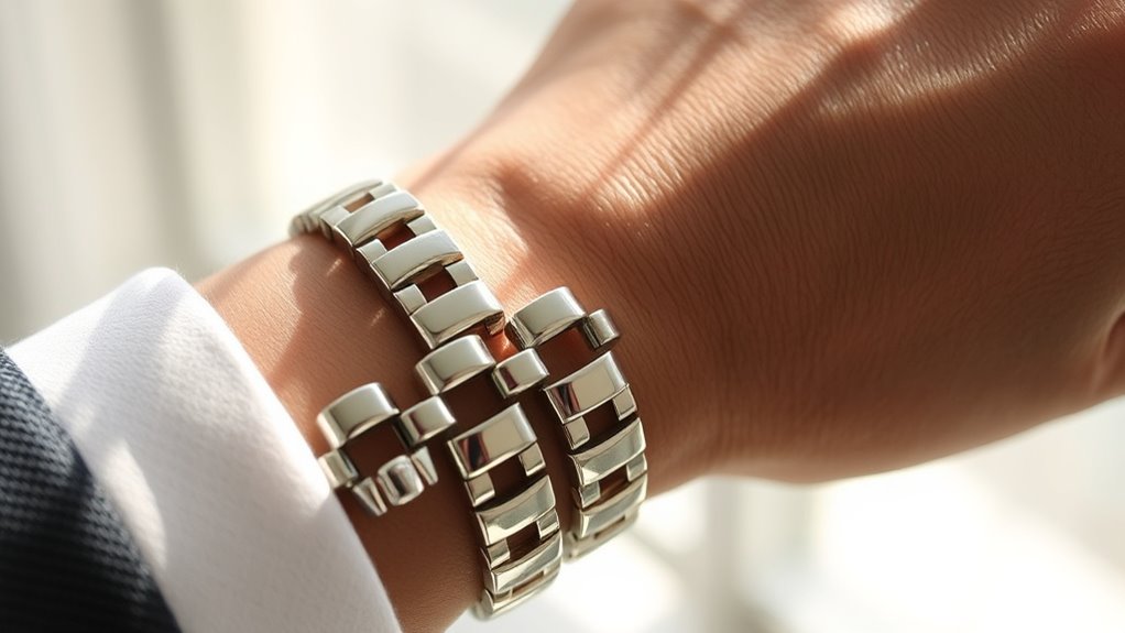 five piece polished links