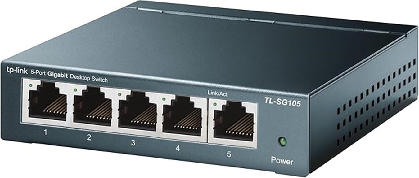 five port gigabit ethernet switch