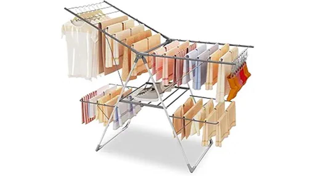 foldable clothes drying rack