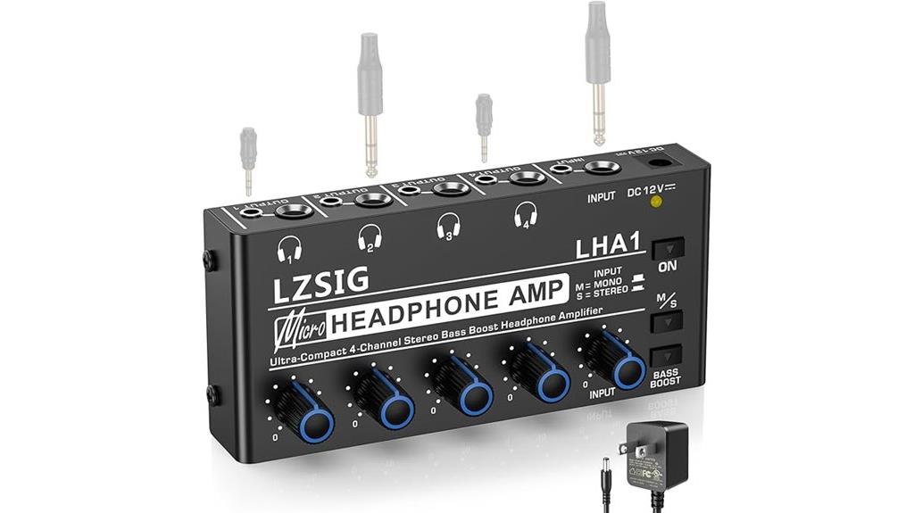 four channel headphone amplifier